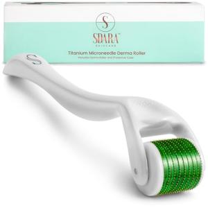 Sdara Skincare Derma Roller Microneedling Roller for Face - Includes Free Storage Case (Pack of 1) Unisex