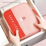 vividstarry Travel Medicine Bag Pill Bottle Organizer Storage Pouch Medication Carrying Case Carrier for Traveling Medical Supplies, Medications, Pills, Bottles, Vitamins, Supplements (Pink)