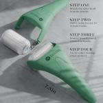 BAIMEI IcyMe Cryotherapy Ice Roller and Gua Sha Facial Tools Reduces Puffiness, Skin Care Tools for Face Massager Self Care Gift for Men Women - Green