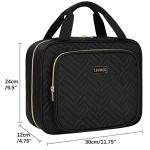 Leudes Travel Pill Bottle Organizer,Medicine Organizer and Storage,Home Medication Bag, Cases,Carrier for Pills,Vitamin,Fish Oil,Supplements for Women and Men (Large, Black)