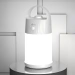 Upgraded Motion Sensor Night Light with 4 Adjustable Brightness Levels,Portable Rechargeable LED Lamp with PIR Motion Detection, 4000mAh Battery, Ideal for Bedroom, Closet, Camping (White)