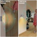 rechargeable battery night light motion sensor light indoor Warm White stair lights night light motion sensor stick on lights, Adjustable Brightness for Wall, Stairs, Cabinet, Hallway (1 Pack)