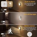L LOHAS LED Motion Sensor Night Light,[2-PACK] Night Lights Plug into Wall,Motion Sensor and Dusk to Dawn Sensor,3000K Soft White,30/60/100lm Brightness Dimmable,Nightlight for Bathroom Hallway