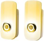 Bonashi 2 Pack LED Night Flashlight Motion Sensor Cut 3-in-1, Rechargeable Emergency Light, Auto Sensing Energy Saving Wall Mount Plug-in Light Portable LED Torch - Small Size Warm White