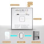 rechargeable battery night light motion sensor light indoor Warm White stair lights night light motion sensor stick on lights, Adjustable Brightness for Wall, Stairs, Cabinet, Hallway (1 Pack)