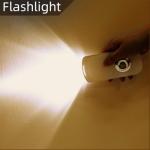 Bonashi 2 Pack LED Night Flashlight Motion Sensor Cut 3-in-1, Rechargeable Emergency Light, Auto Sensing Energy Saving Wall Mount Plug-in Light Portable LED Torch - Small Size Warm White