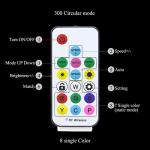 abtong LED Strips Lights USB Powered RGB Rainbow Chasing LED Lights Strip LED TV Backlight Strip with 17-Key RF Remote Color Changing Strip Lights Waterproof IP65 LED Rope Lights LED Lights 2M 6.54FT