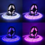 SUPERNIGHT LED Strip Lights 16.4FT SMD 5050 Waterproof 300LEDs RGB Flexible LED Light Strip Rope + 44Key IR Remote Controller for Bedroom TV Backlight Christmas (Not Include Power Adapter)