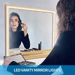 Led Strip Lights 32.8ft White Dimmable Led Light Strip Flexible Rope Lights Kits with 12v Etl Power Supply, Adhesive Clips, Dimmer Switch and Connectors for Indoor Decor