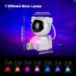 Astronaut Galaxy Projector Star Night Light with Moon Lamp, Starry Nebula Ceiling Projection with Timer, Remote Control and 360° Adjustable, Cool Gifts for Son Children Adults Teen Boys Girls