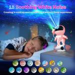 FlyEagle Astronaut Galaxy Projector, Star Nebula Projector with Rocket Lamp, Night Lights LED Star Projectors for Bedroom, Remote Control, White Noises, Bluetooth Speaker for Bedroom