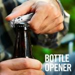 LEATHERMAN, Skeletool KBX Pocket Multitool with Knife and Bottle Opener, Stainless Steel