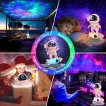 FlyEagle Astronaut Galaxy Projector, Star Nebula Projector with Rocket Lamp, Night Lights LED Star Projectors for Bedroom, Remote Control, White Noises, Bluetooth Speaker for Bedroom