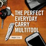 LEATHERMAN, Skeletool KBX Pocket Multitool with Knife and Bottle Opener, Stainless Steel