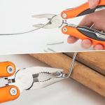 WIWUE GUO Needle Nose Pliers, Multi Tool, Hiking Essentials, Fathers Gifts, Pocket Knife, Multitool Pliers, Camping Knife with Holster and Nylon Sheath for Outdoor, Fishing, Hunting, Hiking