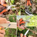 WIWUE GUO Needle Nose Pliers, Multi Tool, Hiking Essentials, Fathers Gifts, Pocket Knife, Multitool Pliers, Camping Knife with Holster and Nylon Sheath for Outdoor, Fishing, Hunting, Hiking