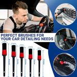 Cuoreca 31pcs Car Detailing Kit Interior and Exterior Cleaner, Car Cleaning Kit with Professional Car Detailing Brush Set, Car Wash Kit and Auto Detailing Kit. Reusable, Perfect for Cars and Bikes