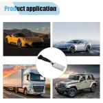 Car Double Head Clean Brush, 2 in 1 Duster for Car Clean, Car Interior Dust Detailing Brush for Air Vents Dashboard Screen, Soft Car Cleaning Tool Accessories (Black)