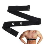 Heart Rate Monitor Chest Band for Polar H10 H9 H7, Adjustable Waterproof Soft Replacement Chest Strap Compatible with Polar Wearlin Garmin Dual Running HRM (Black Length 25.6"-37.4")