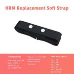 FITCENT Heart Rate Monitor Chest Replacement Strap Compatible with Polar H10 H9 H7, Adjustable Soft HR Belt Work for Polar Heart Rate Sensor (Black)
