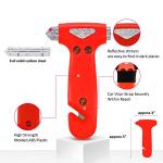 ZEN HON Car Safety Hammer for Lady, 2 Pack Red 3-in-1 Emergency Escape Tool with Window Breaker and Seat Belt Cutter, Safety Emergency Car Escape Tool Gift for Family
