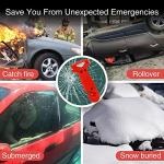 ZEN HON Car Safety Hammer for Lady, 2 Pack Red 3-in-1 Emergency Escape Tool with Window Breaker and Seat Belt Cutter, Safety Emergency Car Escape Tool Gift for Family