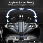 [2 Pack] Retractable Car Charger 4 in 1 Fast Car Phone Charger 69W, USB C Car Truck Accessories Adapter with 2X Retractable Charger Cords and 2X USB Ports for i Phone 17/16/15/14, for Samsung S25/S24