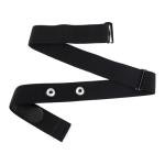 Heart Rate Monitor Chest Band for Polar H10 H9 H7, Adjustable Waterproof Soft Replacement Chest Strap Compatible with Polar Wearlin Garmin Dual Running HRM (Black Length 25.6"-37.4")