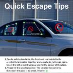 ZEN HON Car Safety Hammer for Lady, 2 Pack Red 3-in-1 Emergency Escape Tool with Window Breaker and Seat Belt Cutter, Safety Emergency Car Escape Tool Gift for Family