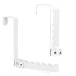 FYY Over The Door Hooks Hanger, 1 Pack Collapsible Folding Over The Door Organizer Rack Space Saving Hanging Storage Hanger for Clothes, Coats, Towels for Bedroom Bathroom White-1PCS 6.02 inch