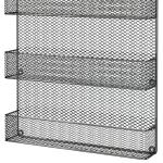 Spice Rack Organizer - Space-Saving Wall-Mount 5-Tier Wire Shelves for Pantry or Cabinets - Kitchen Organization and Storage by Home-Complete (Black)
