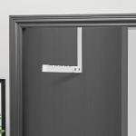 FYY Over The Door Hooks Hanger, 1 Pack Collapsible Folding Over The Door Organizer Rack Space Saving Hanging Storage Hanger for Clothes, Coats, Towels for Bedroom Bathroom White-1PCS 6.02 inch