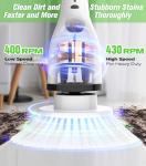 ShuxT Electric Spin Scrubber for Cleaning, Cordless IPX5 Waterproof Bathroom Shower Scrubber Brushes with 9 Head, 1.5H Power Dual Speed Cleaner with Extendable Handles for Bathtub Floor Kitchen Wall