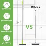 Grout Cleaner Brush with Long Handle, Floor Scrub Brush for Shower Tile, Bathroom Crevice Cleaning Brushes with Heavy Duty Stiff Bristles