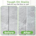 Grout Cleaner Brush with Long Handle, Floor Scrub Brush for Shower Tile, Bathroom Crevice Cleaning Brushes with Heavy Duty Stiff Bristles