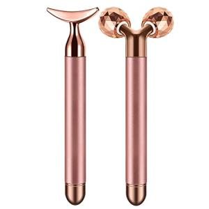 SSGP 2-in-1 Electric Face Massager with 3D Roller and Crescent-Shape Kit for Face Skin Care Tools