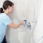 Unger 2-in-1 Grout and Corner Scrubber Brush Tool, Crevice Bathroom Cleaning Supplies for Showers, Door Tracks, Tile, and Bathtubs, Household 360-Degree Scrubbing Power