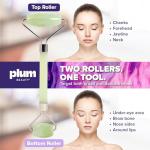 Jade Roller - Face Roller - Gua Sha Facial Tools, Jade Rollers for Face, Skin Care Kit for Men Women, Guasha Tools for Faces, Facial Care Reduces Under-Eye Puffiness and Dark Circles