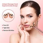 SSGP 2-in-1 Electric Face Massager with 3D Roller and Crescent-Shape Kit for Face Skin Care Tools