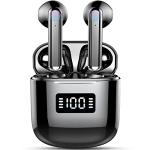 Wireless Earbuds, Wireless Headphones Bluetooth 5.3 Earbuds with 4 Mics, 2025 Bluetooth Headphones In Ear Buds Sport, IP7 Waterproof ENC Noise Cancelling Earphones, HiFi Stereo, LED Display, Black