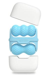 Ice Roller Double Ended, Ice Roller for Face & Eye Puffiness Relief, Ice Face Roller Massager for Migraine Pain, 2 in 1 Facial Ice Roller Skin Care Tool for Whole Body Minor Injury Cold Compress