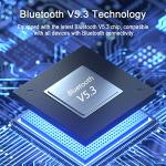 Wireless Earbuds, Wireless Headphones Bluetooth 5.3 Earbuds with 4 Mics, 2025 Bluetooth Headphones In Ear Buds Sport, IP7 Waterproof ENC Noise Cancelling Earphones, HiFi Stereo, LED Display, Black