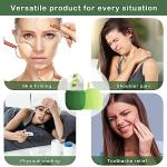 XHJRI Ice Roller Massager for Face, Eyes and Neck - Naturally Condition Skin, De-Puff Eye Bags, Reduce Migraine Pain - Reusable Silicone Ice Mold (Green)