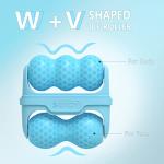 Ice Roller Double Ended, Ice Roller for Face & Eye Puffiness Relief, Ice Face Roller Massager for Migraine Pain, 2 in 1 Facial Ice Roller Skin Care Tool for Whole Body Minor Injury Cold Compress