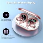 Wireless Earbuds Sport Bluetooth Headphones 5.4, 2025 Bluetooth Earbuds 4 HD Mic, Over-Ear Buds with Earhooks ENC Noise Canceling Earphones, 48Hrs Stereo, IP7 Waterproof Headset for Workout/Running