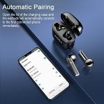 Wireless Earbuds, Wireless Headphones Bluetooth 5.3 Earbuds with 4 Mics, 2025 Bluetooth Headphones In Ear Buds Sport, IP7 Waterproof ENC Noise Cancelling Earphones, HiFi Stereo, LED Display, Black