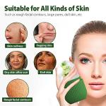 XHJRI Ice Roller Massager for Face, Eyes and Neck - Naturally Condition Skin, De-Puff Eye Bags, Reduce Migraine Pain - Reusable Silicone Ice Mold (Green)