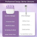 Ice Roller for Face & Eyes Multi Functional Facial Skin Care Tools with 2 in 1 Face Roller for Reduces Puffiness, Self Care for Men Women