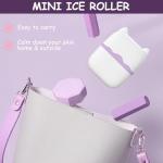 Ice Roller for Face & Eyes Multi Functional Facial Skin Care Tools with 2 in 1 Face Roller for Reduces Puffiness, Self Care for Men Women