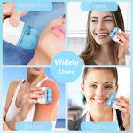 Ice Roller Double Ended, Ice Roller for Face & Eye Puffiness Relief, Ice Face Roller Massager for Migraine Pain, 2 in 1 Facial Ice Roller Skin Care Tool for Whole Body Minor Injury Cold Compress